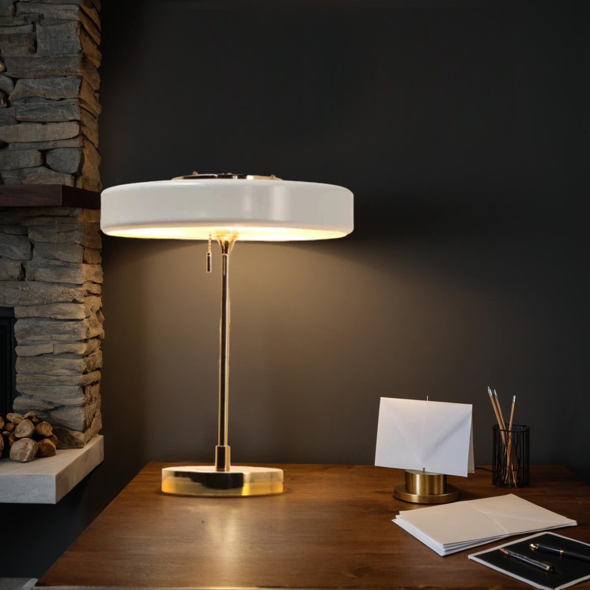 Nordlyx Retro Tischlampe mit warmem LED-Licht – Tischleuchte – Ansicht 11 von 15