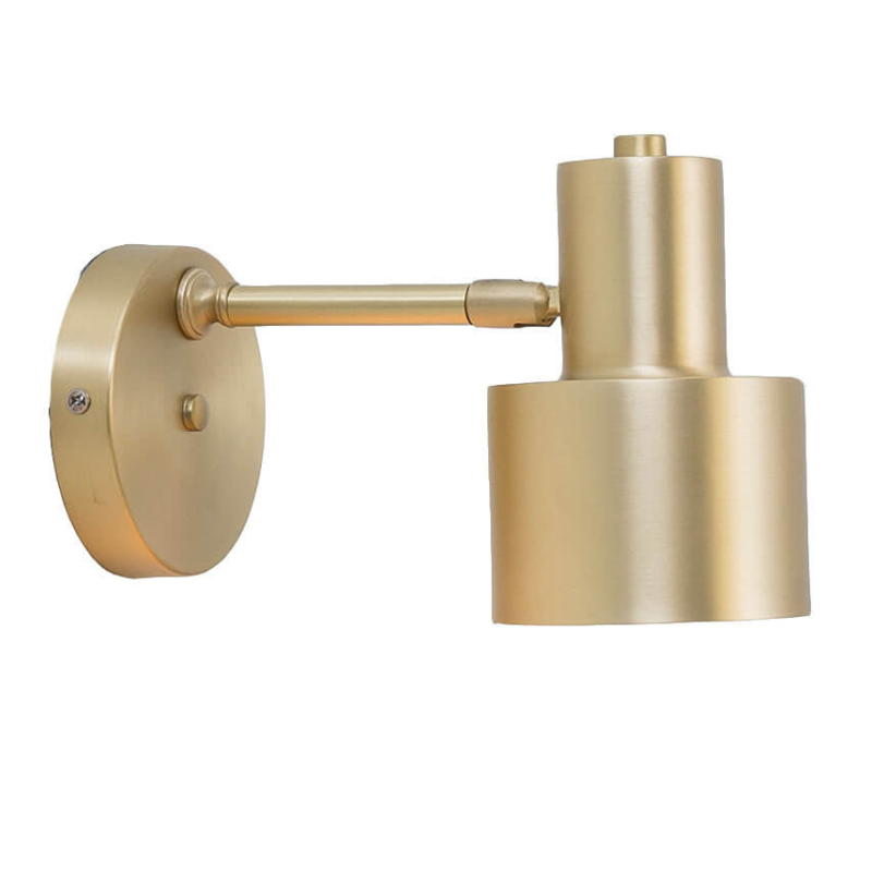 Velora Minimalistische Wandleuchte in Gold aus Eisen – Ansicht 4 von 14