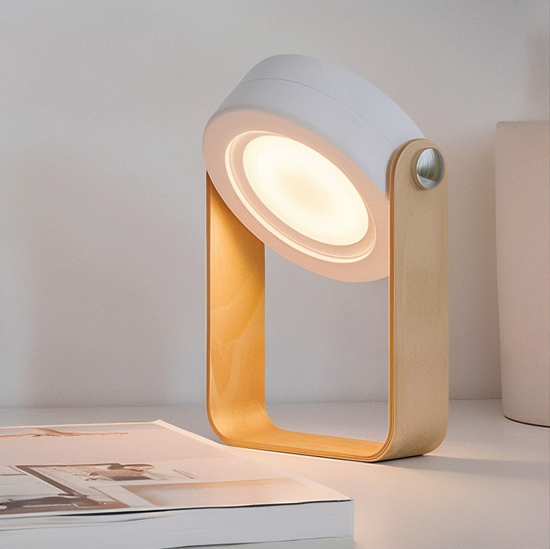 AmberWood Dimmbare LED-Laterne mit USB-Ladefunktion – Tischleuchte aus Metall