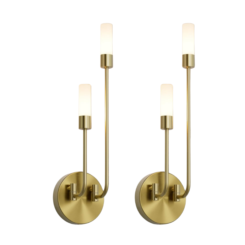 DovaVerve Goldene LED-Wandleuchte mit Doppellicht – Ansicht 4 von 6