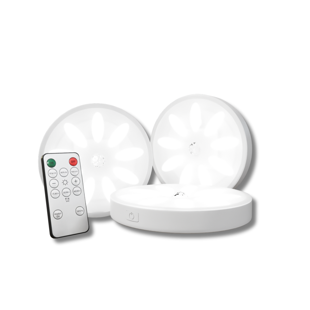 JolanWisp Magnetische LED-Spots mit Bewegungssensor – Deckenleuchte
