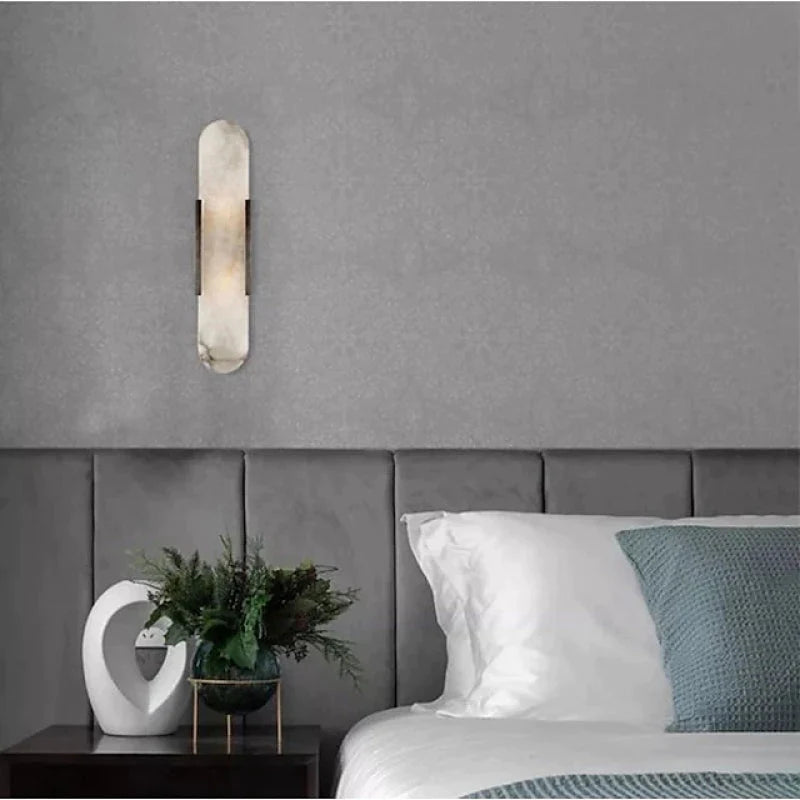 Petralux LED-Wandleuchte aus Metall und Dolomit – Ansicht 14 von 15