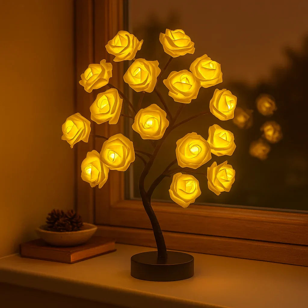Rosea LED-Blumenbaum mit Bonsai-Charme – Dekoleuchte