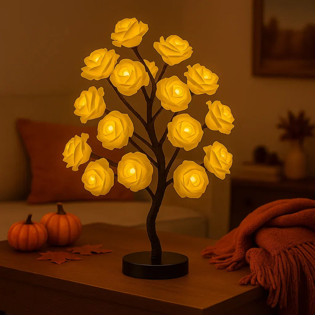 Rosea LED-Blumenbaum mit Bonsai-Charme – Dekoleuchte – Ansicht 4 von 5