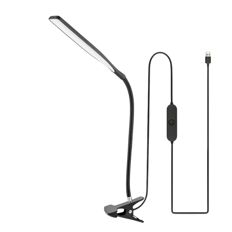 ClipLux LED-Schreibtischlampe mit Schwanenhals und Klemme – Ansicht 3 von 5