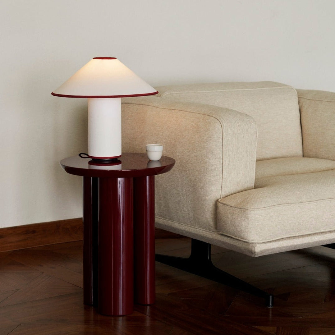 Amara Tischlampe Eleganter Stoffschirm in Beige – Tischleuchte aus Metall – Ansicht 11 von 40