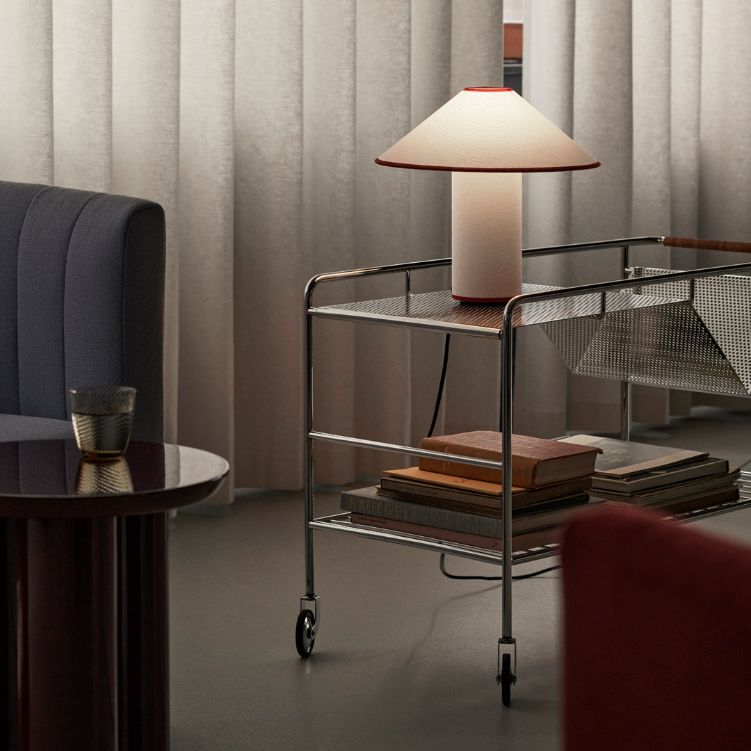 Amara Tischlampe Eleganter Stoffschirm in Beige – Tischleuchte aus Metall – Ansicht 34 von 40