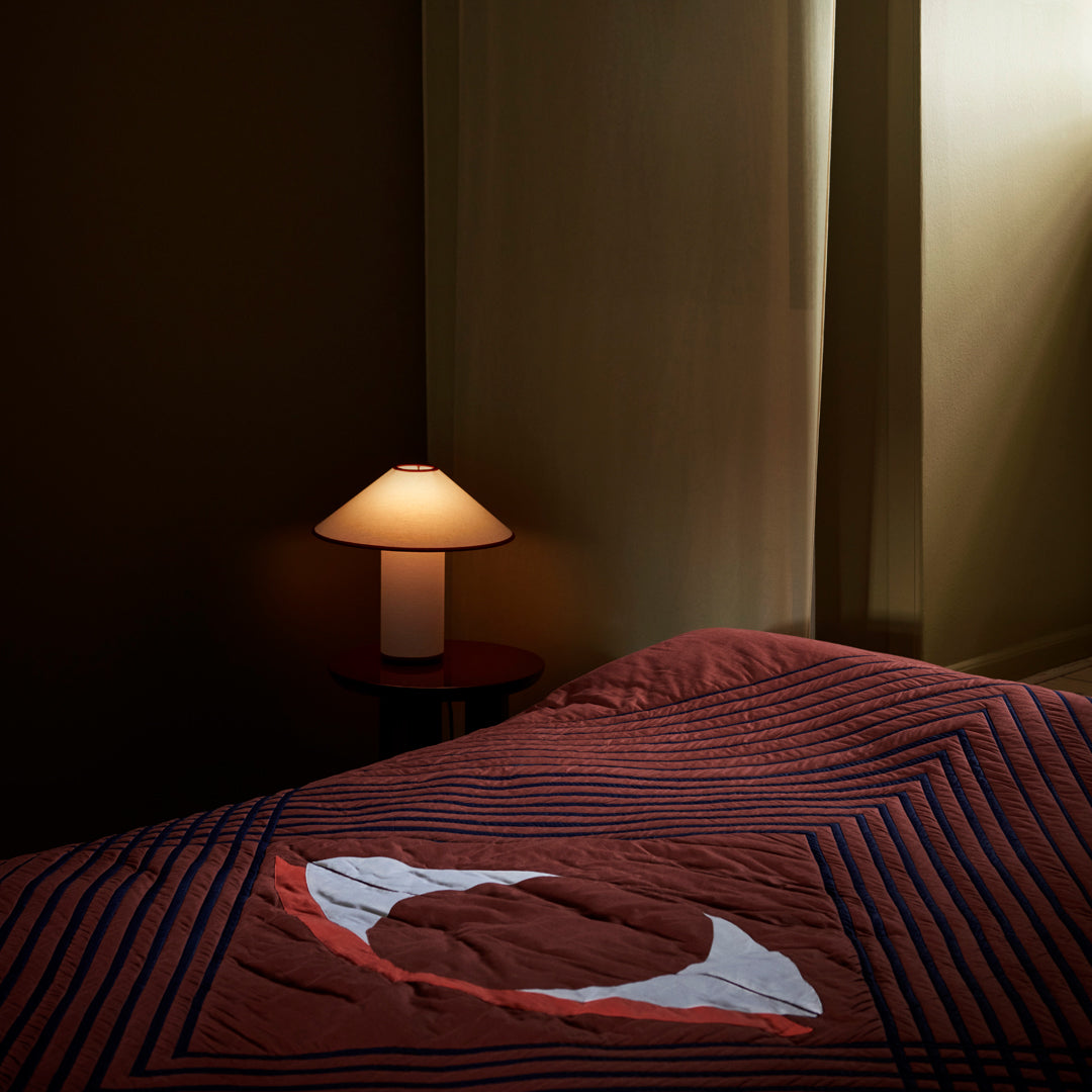Amara Tischlampe Eleganter Stoffschirm in Beige – Tischleuchte aus Metall – Ansicht 36 von 40