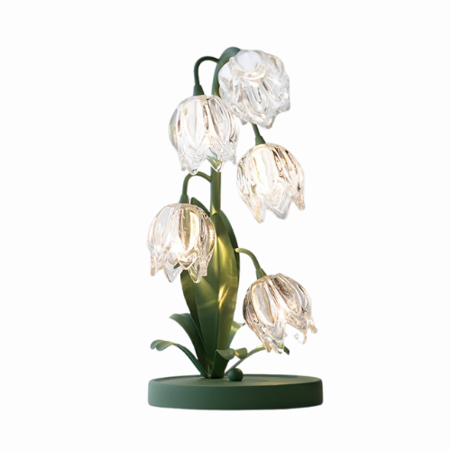 Bloomora Art Deco LED-Tischleuchte mit Blumendesign – Ansicht 13 von 13