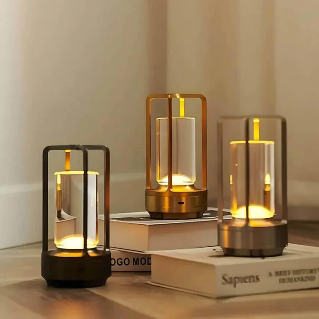 NordiCielo Dimmbare Kristallglas-Tischlampe – Tischleuchte – Ansicht 3 von 16