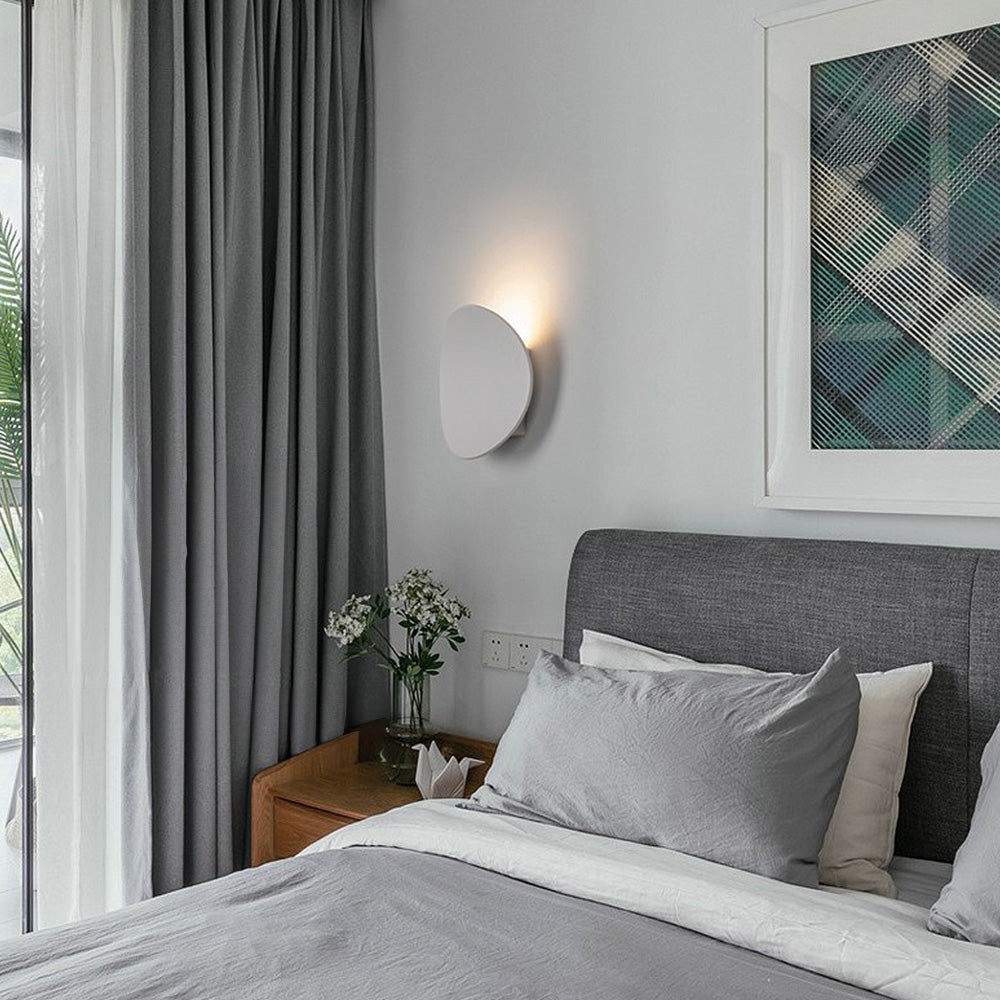 AluDisc Minimalistische LED-Wandleuchte aus Aluminium – Ansicht 12 von 17