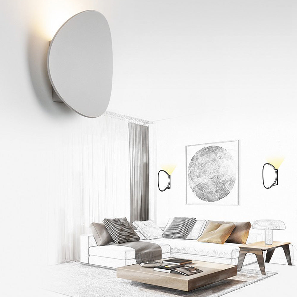 AluDisc Minimalistische LED-Wandleuchte aus Aluminium – Ansicht 9 von 17