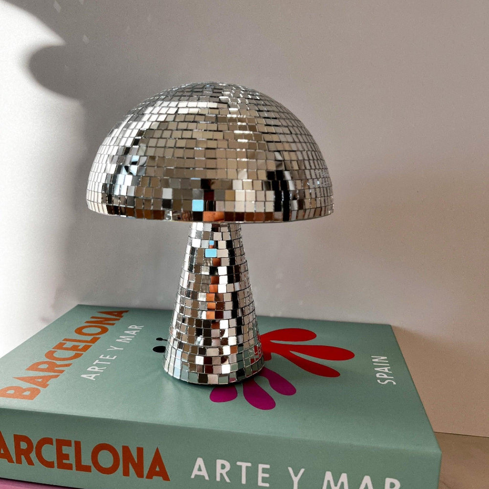 LumiShroom Retro Pilzlampe mit Glitzereffekt – Dekoleuchte – Ansicht 5 von 7