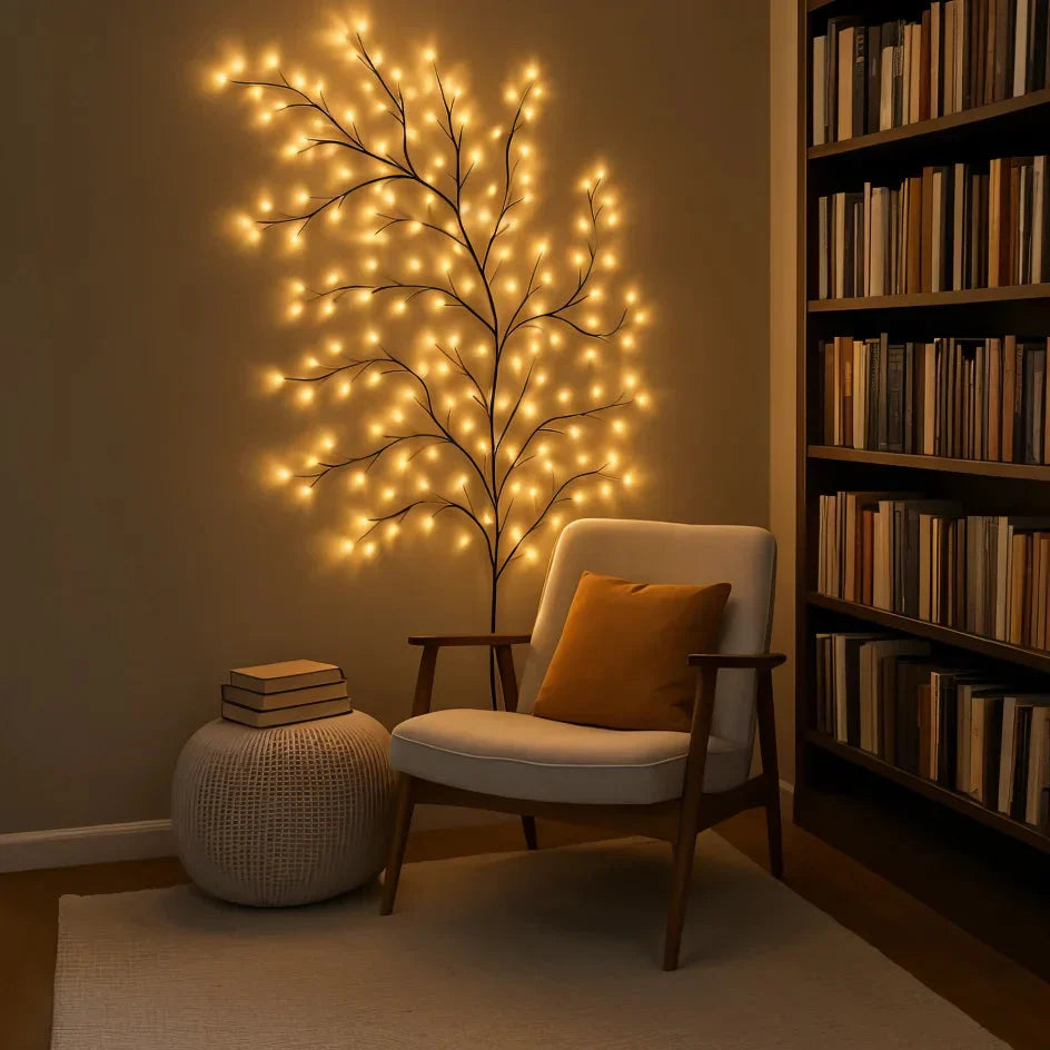 Vinia LED Wandleuchte mit Leuchtzweigen – Ansicht 5 von 9