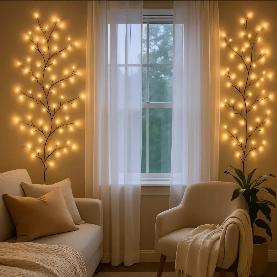 Vinia LED Wandleuchte mit Leuchtzweigen – Ansicht 6 von 9