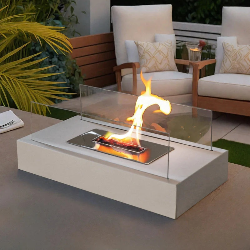 Ardeva Bioethanol Tischkamin mit Echtflamme – Wohnaccessoire – Ansicht 12 von 15