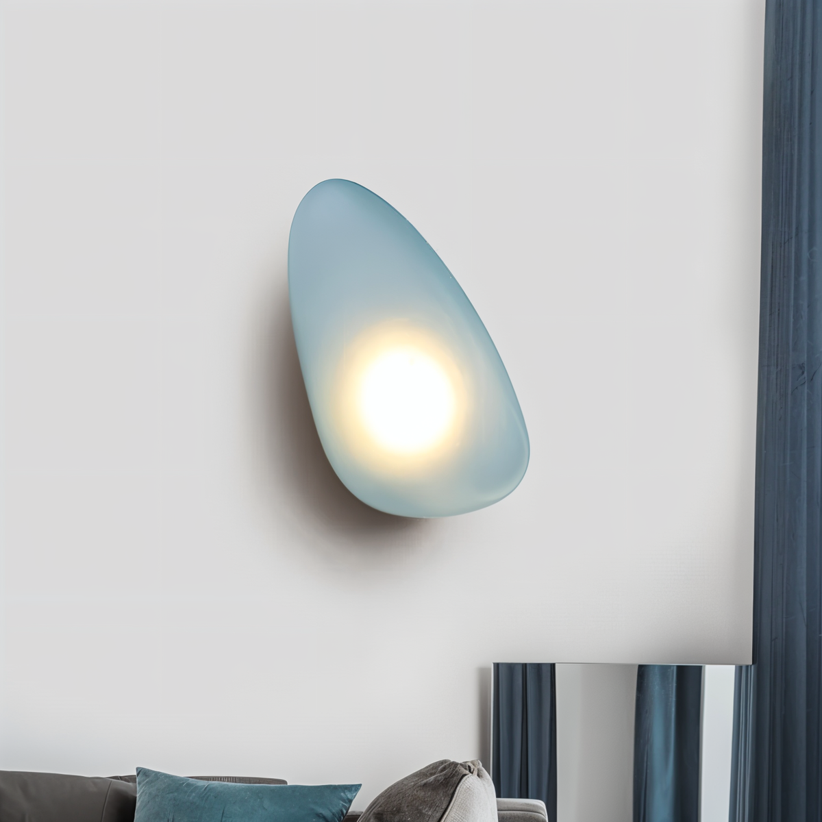 PebbleGlow Minimalistische LED-Wandleuchte aus Glas – Ansicht 3 von 40