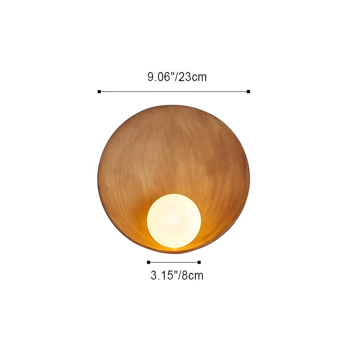 Perlamora Wabi-Sabi LED-Wandleuchte – Ansicht 18 von 19