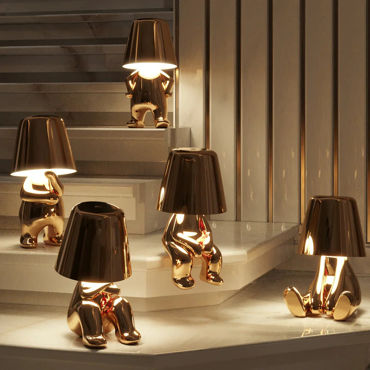 Pensato Kabellose Design-Tischlampe mit dimmbarem LED-Licht – kabellose Tischleuchte – Ansicht 18 von 24
