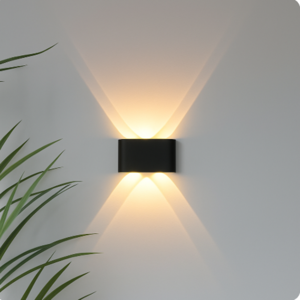 VitroGrove Wetterfeste LED-Wandleuchte für innen & außen – Außenwandleuchte – Ansicht 3 von 14
