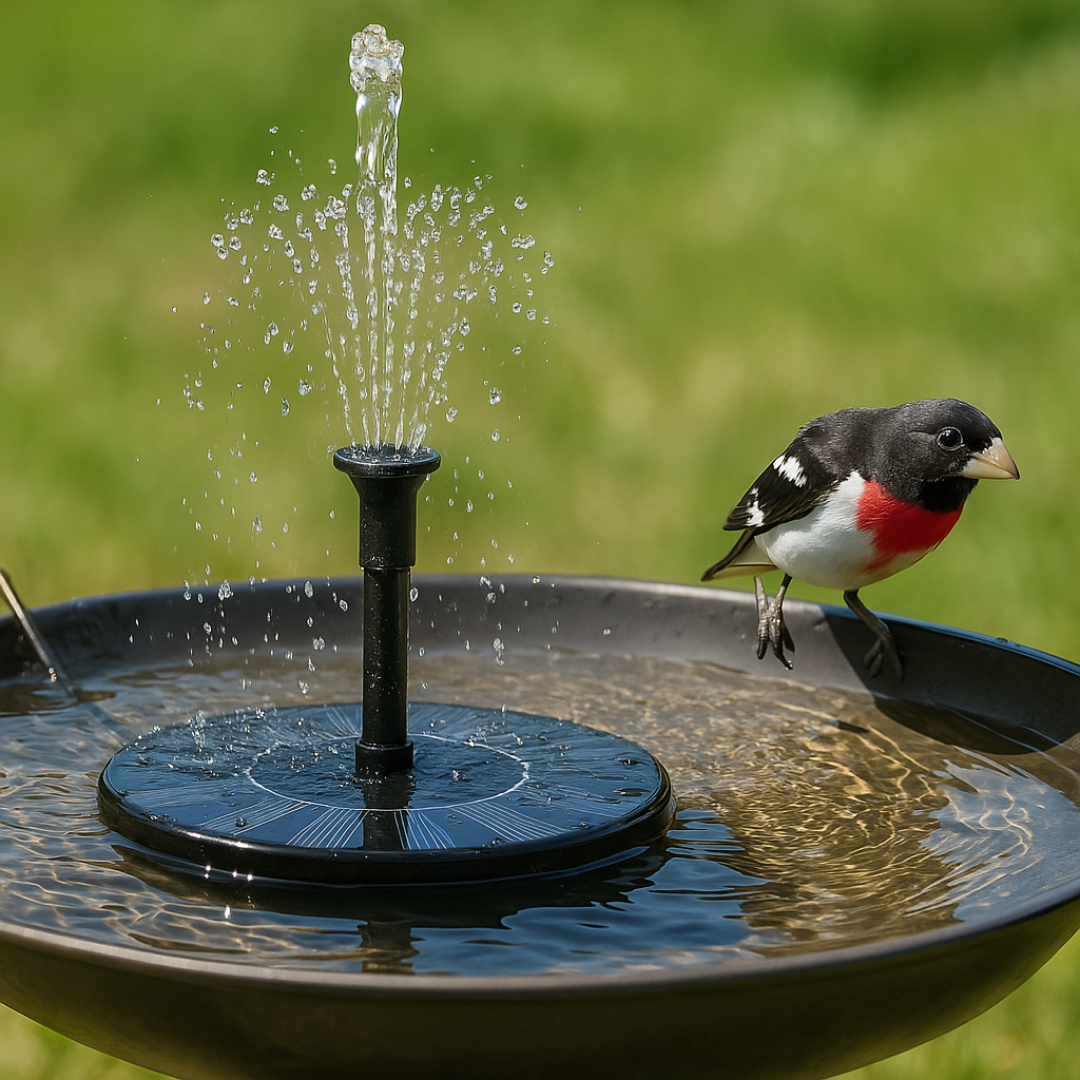 Aquio Solar Gartenbrunnen – Solarleuchte – Ansicht 4 von 8