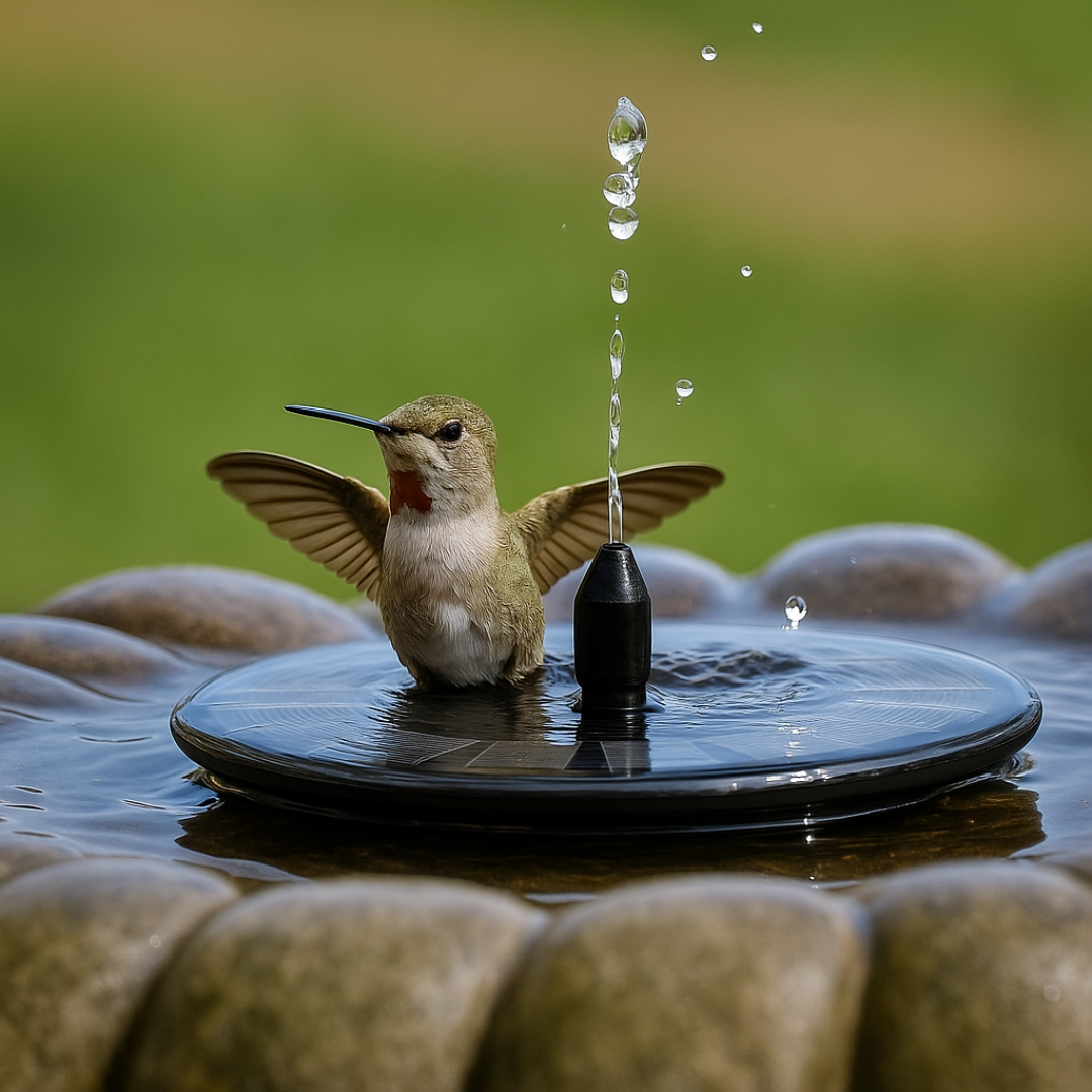 Aquio Solar Gartenbrunnen – Solarleuchte – Ansicht 3 von 8