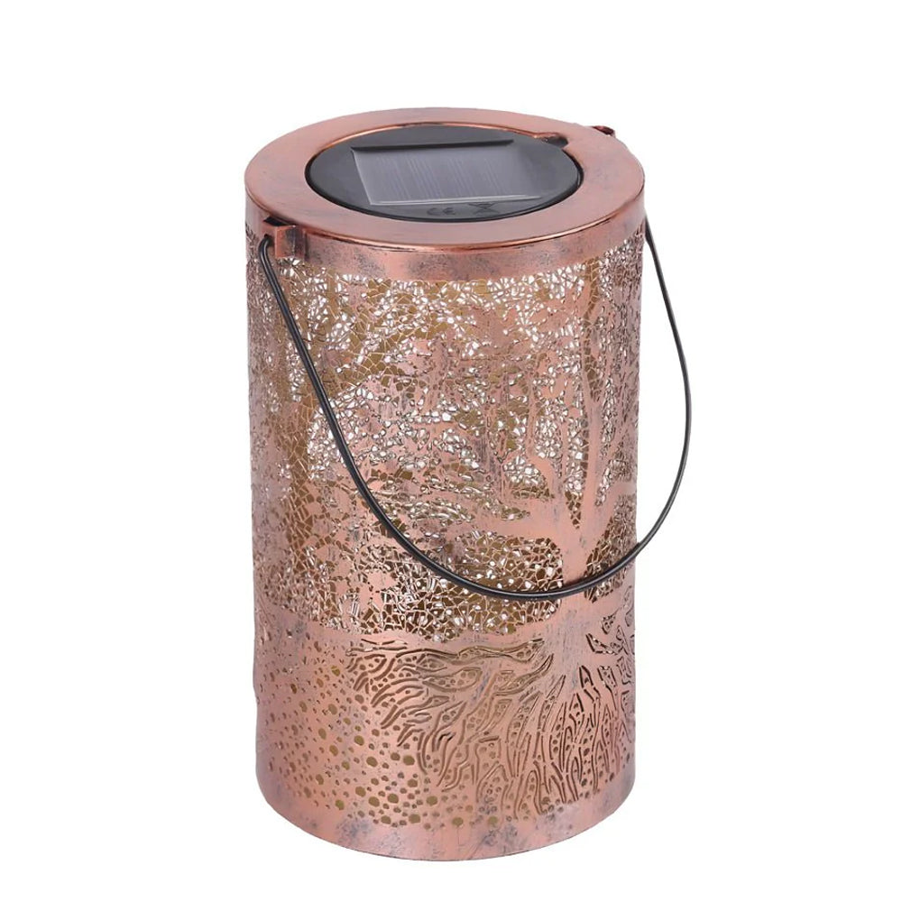 SylvaLux Solarlaterne mit Baummuster, IP55 wasserdicht – Solarleuchte – Ansicht 24 von 24