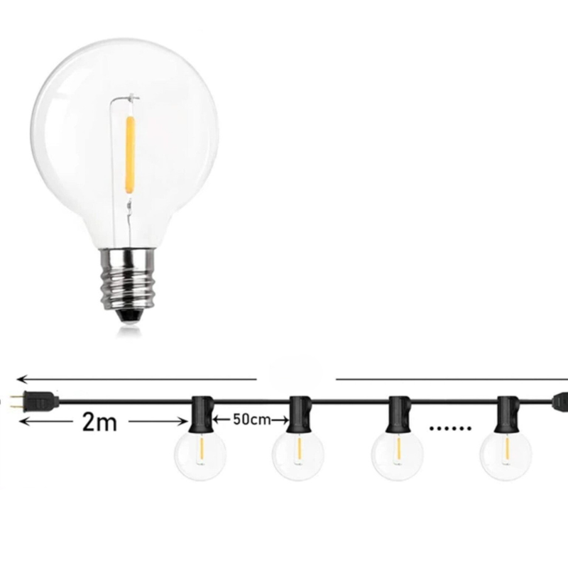 LumiGlow Wasserdichte LED-Lichterkette für Garten & Terrasse – Ansicht 10 von 11