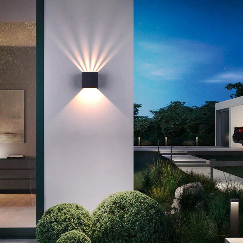 QuadroLux LED Außenwandleuchte für Fassade und Eingang – Ansicht 6 von 7