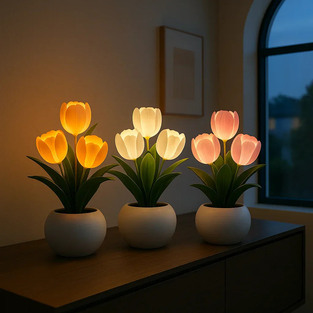 Tulipia LED Tulpenlampe mit Dimmfunktion – Tischleuchte – Ansicht 6 von 6
