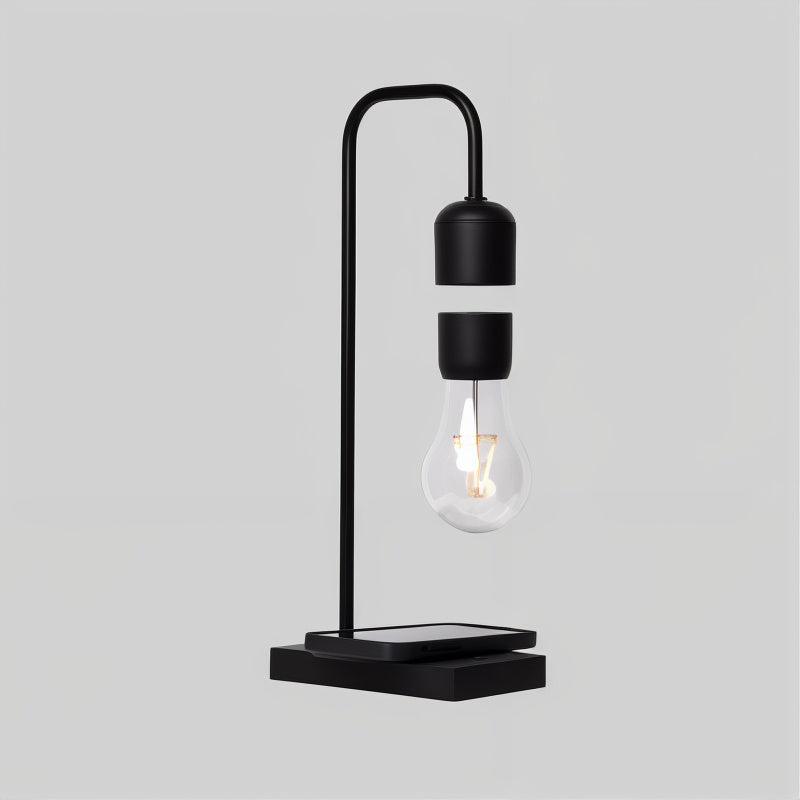 LeviLume Schwebende LED-Lampe mit Wireless-Ladestation – kabellose Tischleuchte