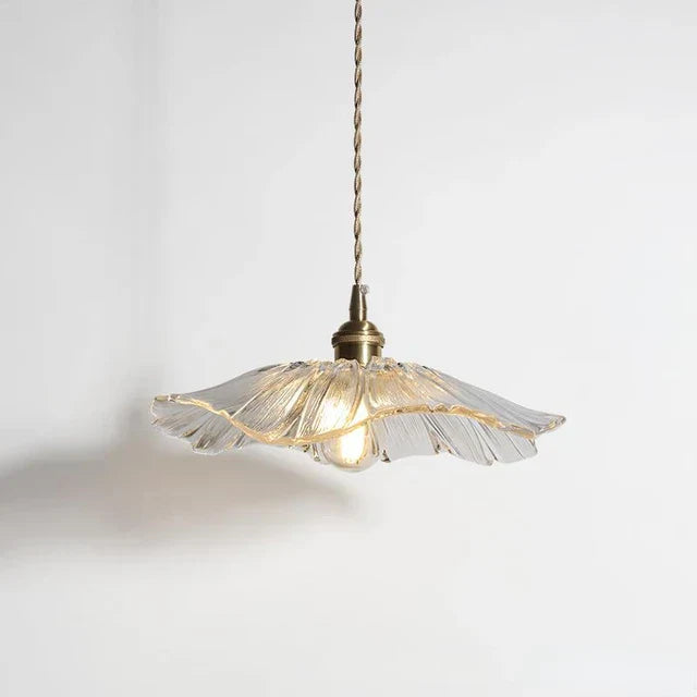 FleurLux Blumenförmige Glas-Hängeleuchte – Pendelleuchte – Ansicht 3 von 8