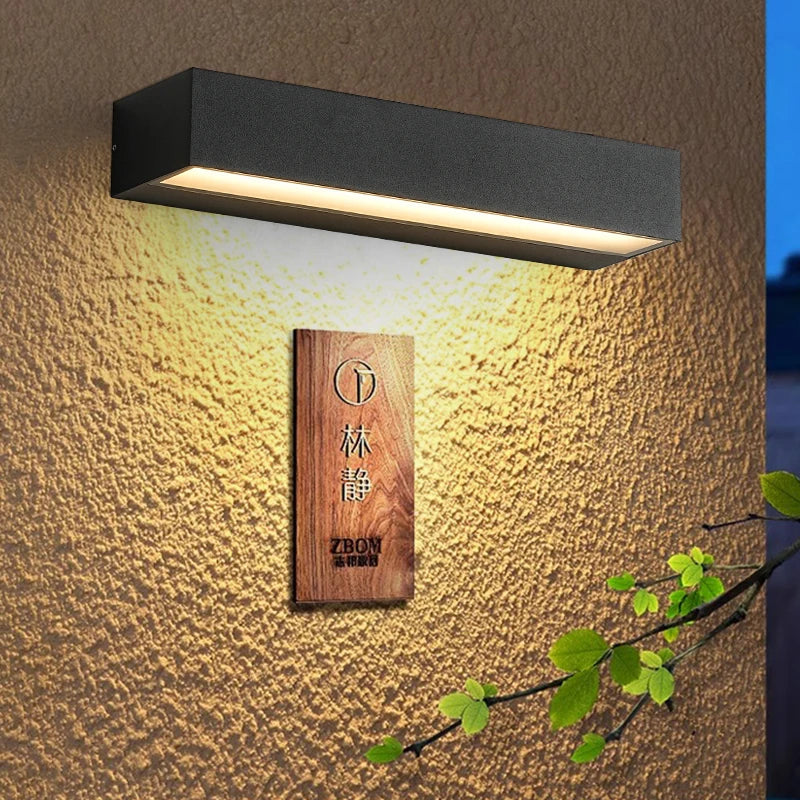 GlowEdge LED Außenwandleuchte mit wählbarer Lichtfarbe – Ansicht 2 von 6