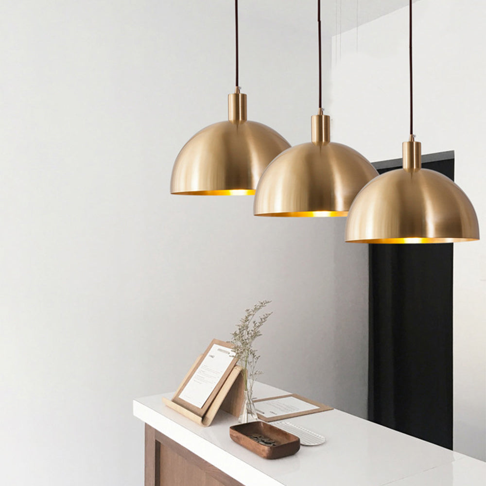 AureaDome Messing-Pendelleuchte im Mid-Century-Stil – Ansicht 3 von 16