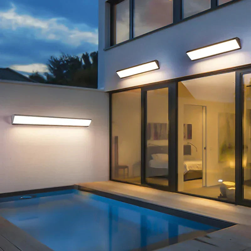 LumaArc LED-Wandleuchte für Garten und Terrasse – Außenwandleuchte – Ansicht 2 von 9