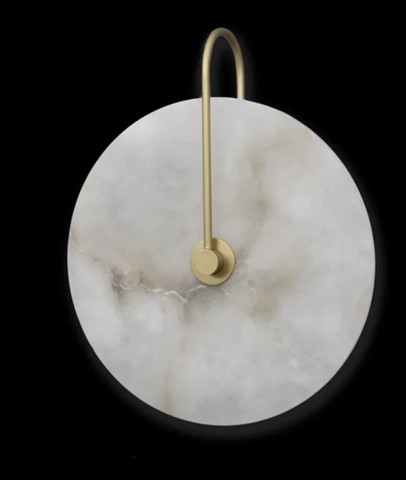 Marmoluce Elegante LED-Wandleuchte mit Marmor-Design – Ansicht 7 von 9