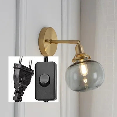 HestaPoint Wandleuchte mit Zugschalter aus Glas und Eisen – Ansicht 11 von 35