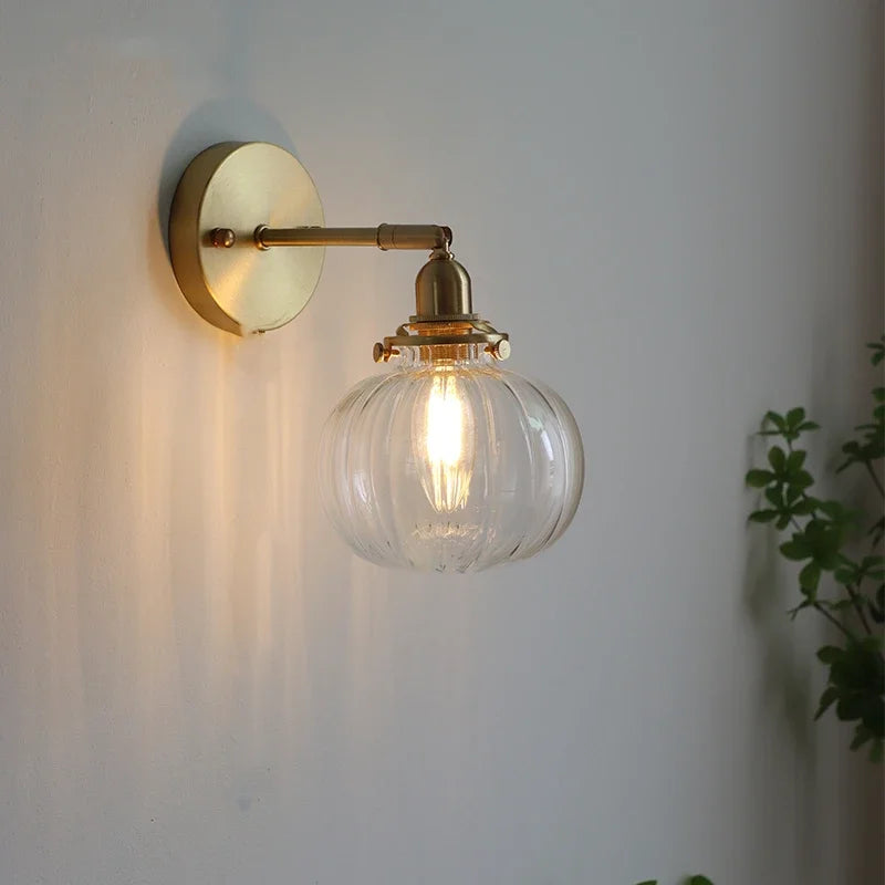 HestaPoint Wandleuchte mit Zugschalter aus Glas und Eisen – Ansicht 15 von 35