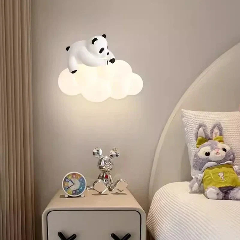 PandaGlow LED-Wandleuchte fürs Kinderzimmer – Nachtlicht