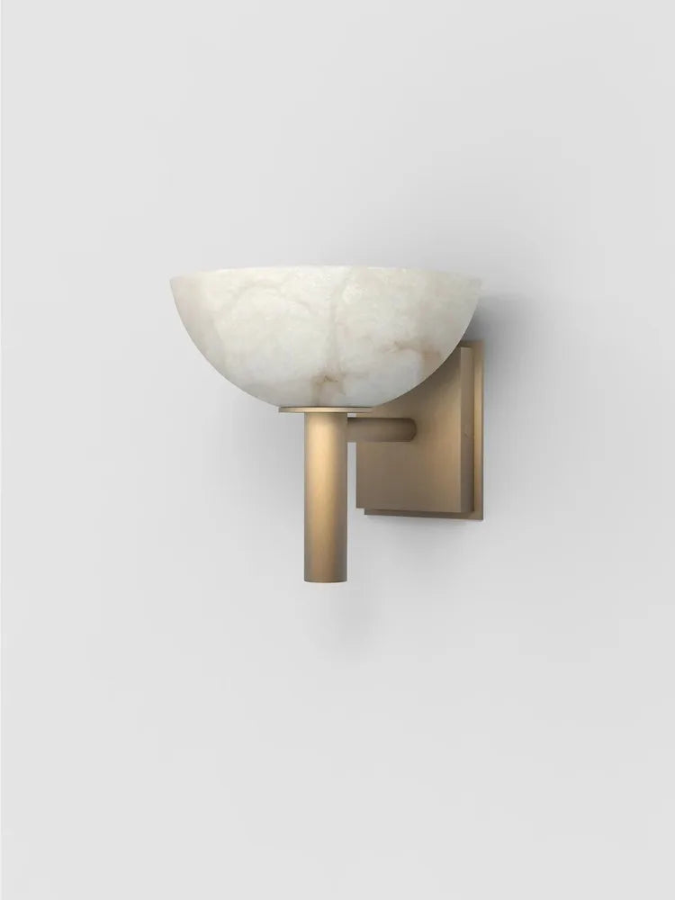 MarmoDawn Marmor-Wandleuchte mit Kupfer-Akzent – Ansicht 6 von 10