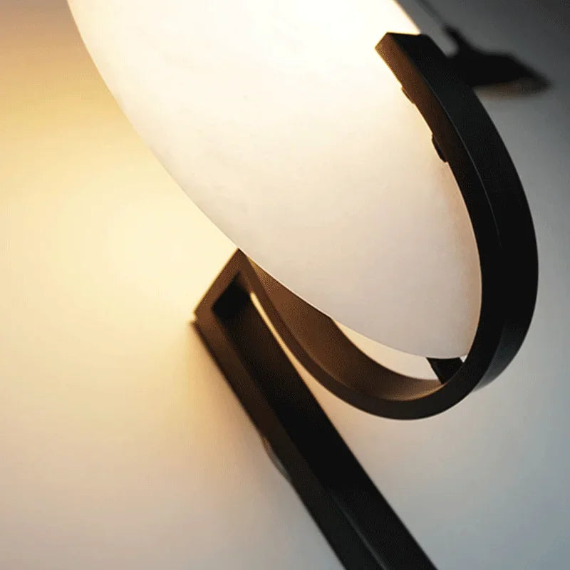 NoirTouch LED-Wandleuchte aus Marmor aus Metall – Ansicht 3 von 7