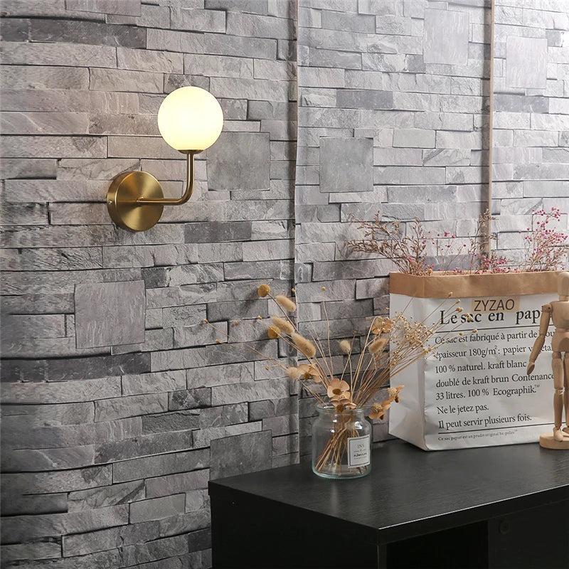 OpaleLux Elegante LED-Wandleuchte im Retro-Design