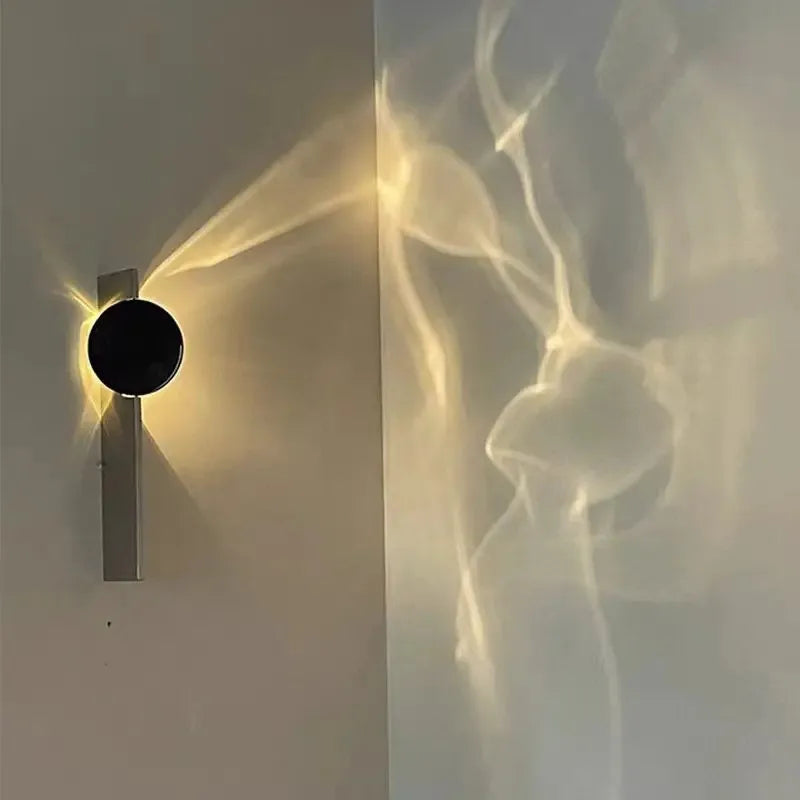 GlintWave Drehbare LED-Wandleuchte mit Wellendesign – Ansicht 7 von 9