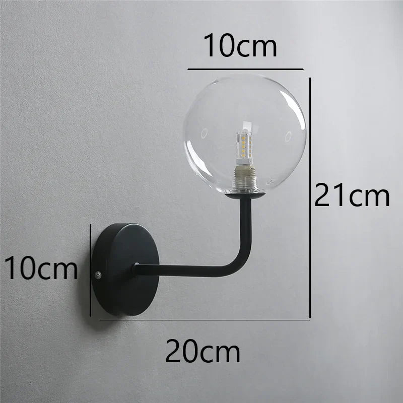 OpaleLux Elegante LED-Wandleuchte im Retro-Design – Ansicht 16 von 19