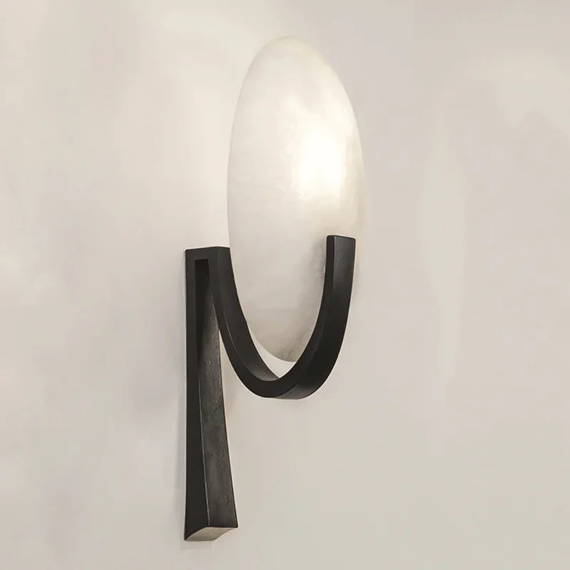 Kupranova Wandleuchte aus Kupfer und Marmor