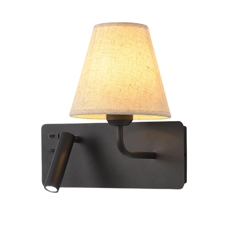 LumiRead Wandleuchte mit USB-Ladefunktion und Leselicht – Ansicht 4 von 16