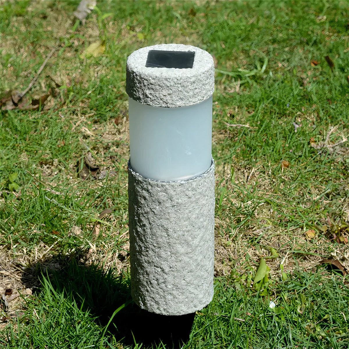 SolarStele Solar-Gartensäule mit LED-Licht – Solarleuchte – Ansicht 4 von 5