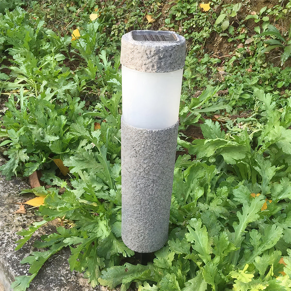 SolarStele Solar-Gartensäule mit LED-Licht – Solarleuchte – Ansicht 2 von 5