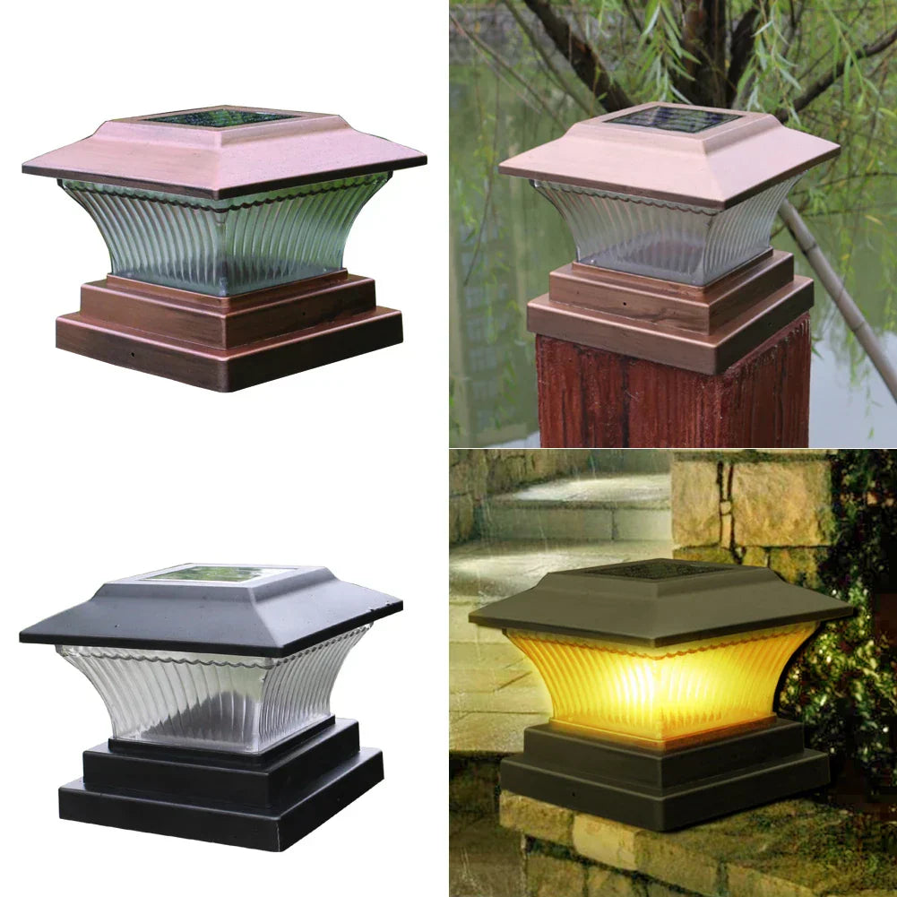 LumiPfosten Solarbetriebene LED-Säulenleuchte für den Garten – Solarleuchte – Ansicht 7 von 8
