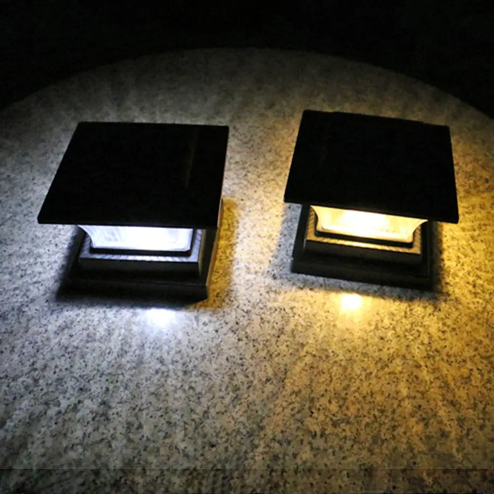 LumiPfosten Solarbetriebene LED-Säulenleuchte für den Garten – Solarleuchte – Ansicht 2 von 8